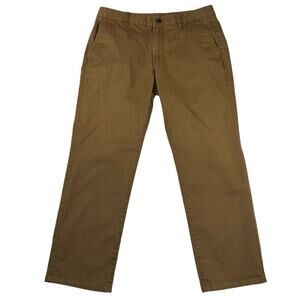 Bonobos Caramel Brown Flat Front Chino Pants See Noted Flaw Size 32x26
